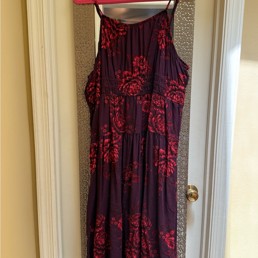Old Navy Blue Halter Maxi Sundress